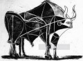 El Bull State V 1945 Picasso en blanco y negro